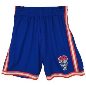 MF Doom New York Knicks Mitchell & Ness NBA Large Jersey Shorts Blue NWT